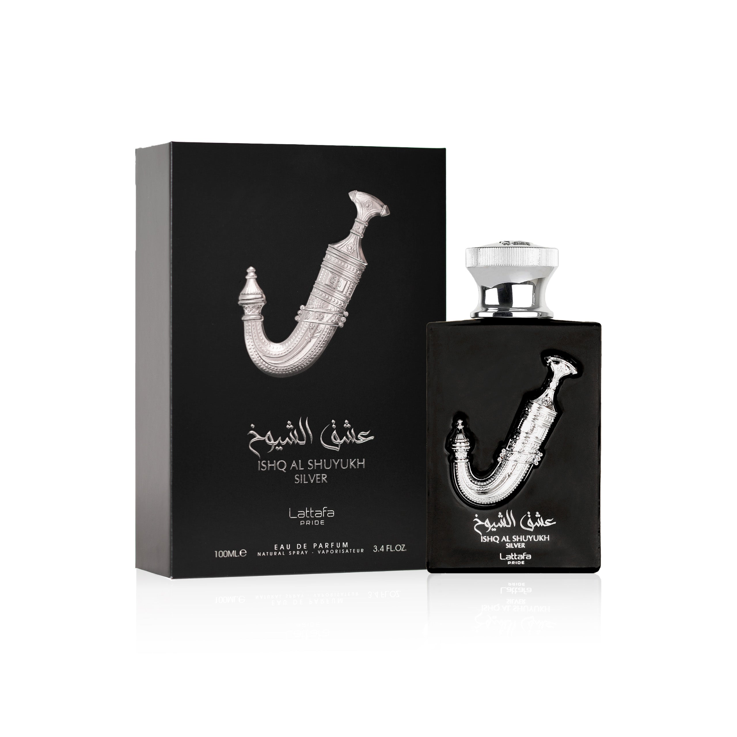 Ishq Al Shuyukh Silver Lattafa Imagem secundária do produto